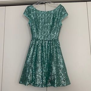 B Darlin mint green sequin dress from Dillards